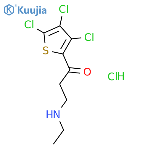 1-Propanone, 3-(ethylamino)-1-(3,4,5-trichloro-2-thienyl)-, hydrochloride structure