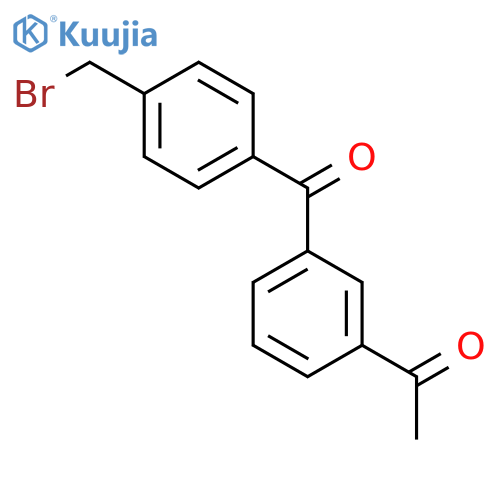 ETHANONE, 1-[3-[4-(BROMOMETHYL)BENZOYL]PHENYL]- structure