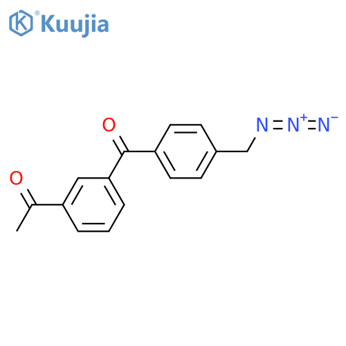 Ethanone, 1-[3-[4-(azidomethyl)benzoyl]phenyl]- structure