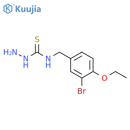 Hydrazinecarbothioamide, N-[(3-bromo-4-ethoxyphenyl)methyl]- structure
