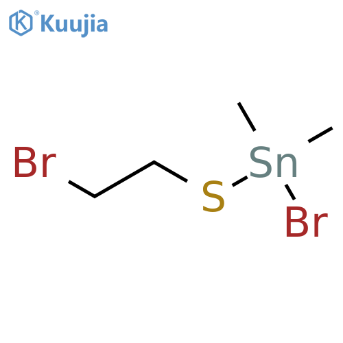 STANNANE, BROMO[(2-BROMOETHYL)THIO]DIMETHYL- structure