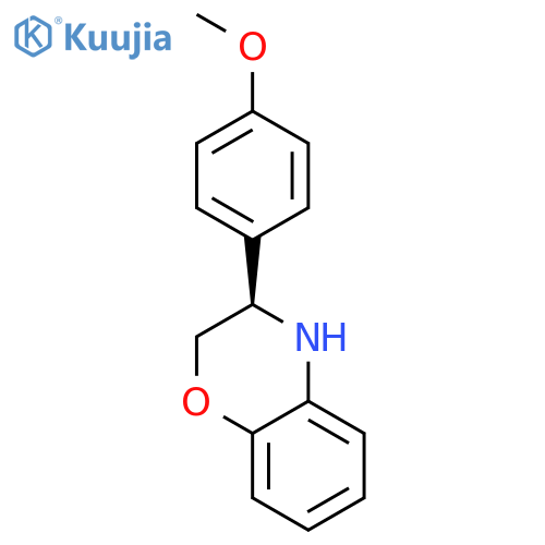2H-1,4-BENZOXAZINE, 3,4-DIHYDRO-3-(4-METHOXYPHENYL)-, (3R)- structure