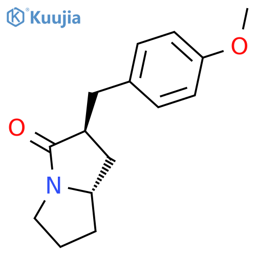 3H-Pyrrolizin-3-one, hexahydro-2-[(4-methoxyphenyl)methyl]-, (2S,7aS)- structure