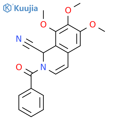 1-ISOQUINOLINECARBONITRILE, 2-BENZOYL-1,2-DIHYDRO-6,7,8-TRIMETHOXY- structure