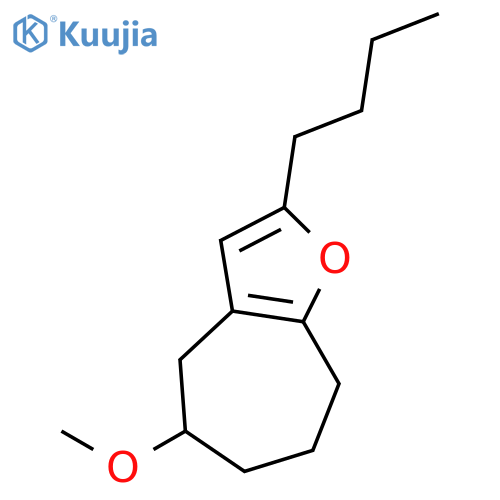 4H-Cyclohepta[b]furan, 2-butyl-5,6,7,8-tetrahydro-5-methoxy- structure