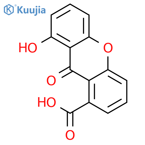 9H-XANTHENE-1-CARBOXYLIC ACID, 8-HYDROXY-9-OXO- structure