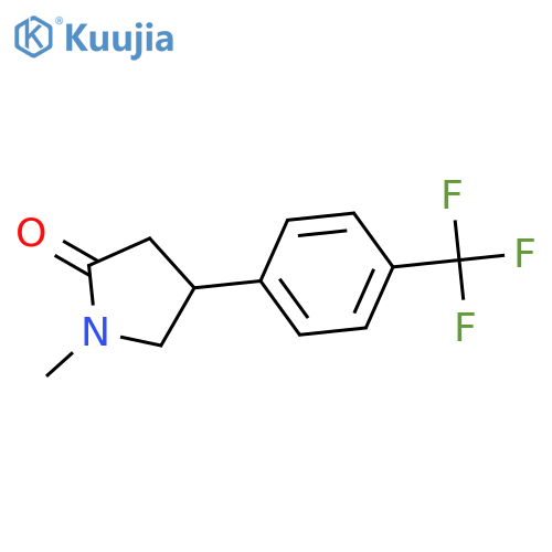 2-Pyrrolidinone, 1-methyl-4-[4-(trifluoromethyl)phenyl]- structure