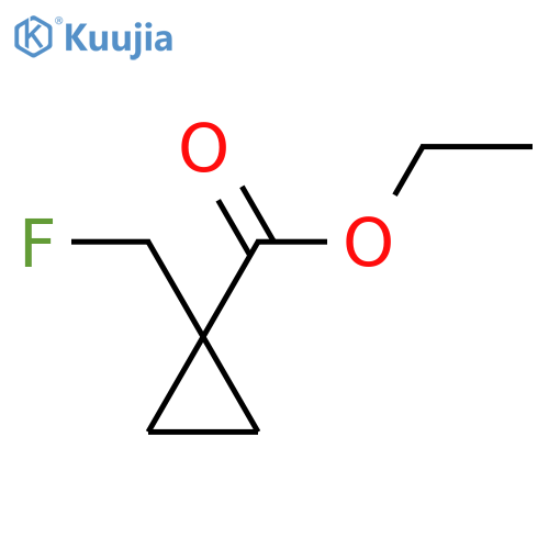 Cyclopropanecarboxylic acid, 1-(fluoromethyl)-, ethyl ester structure