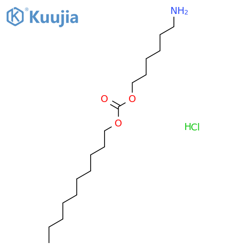 Carbonic acid, 6-aminohexyl decyl ester, hydrochloride (1:1) structure