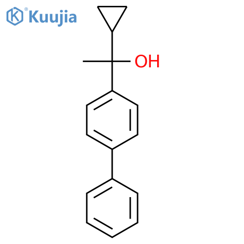 alpha-Cyclopropyl-alpha-methyl[1,1'-biphenyl]-4-methanol structure