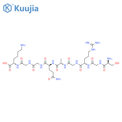 L-LYSINE, L-SERYLGLYCYL-L-ARGINYLGLYCYL-L-ALANYL-L-GLUTAMINYLGLYCYLGLYCYL- structure