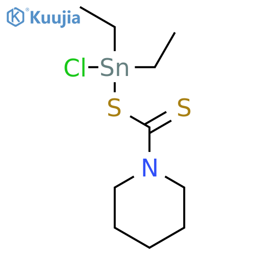 1-Piperidinecarbodithioic acid, chlorodiethylstannyl ester structure