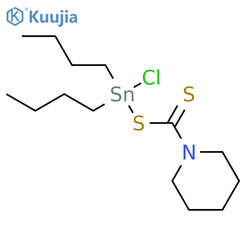 1-PIPERIDINECARBODITHIOIC ACID, DIBUTYLCHLOROSTANNYL ESTER structure
