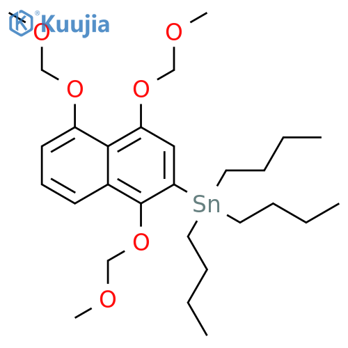 Stannane, tributyl[1,4,5-tris(methoxymethoxy)-2-naphthalenyl]- structure