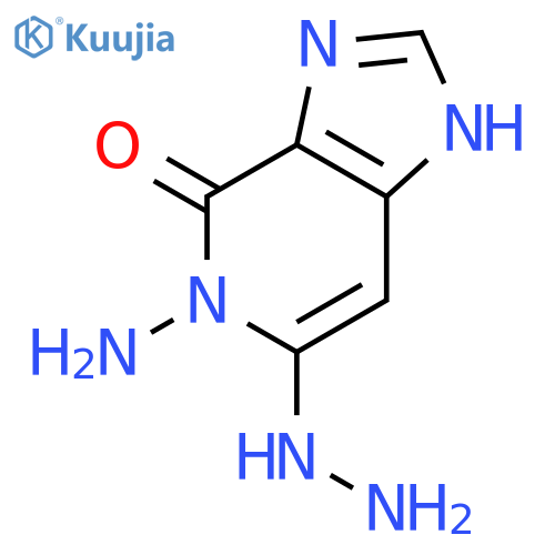 5-amino-6-hydrazinyl-1,5-dihydro-4H-imidazo[4,5-c]pyridin-4-one structure