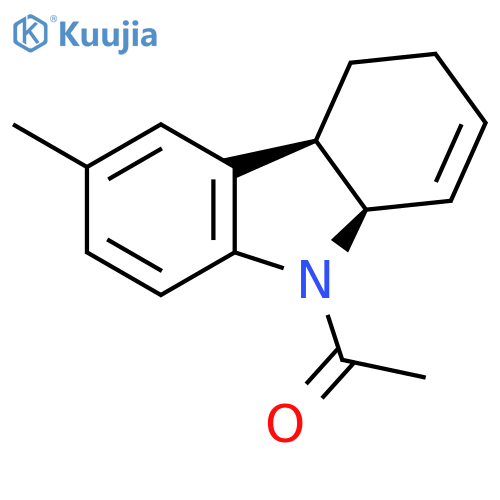 3H-Carbazole, 9-acetyl-4,4a,9,9a-tetrahydro-6-methyl-, cis- structure