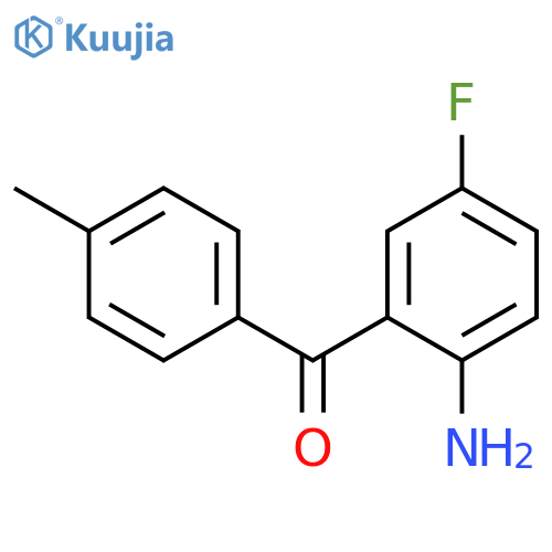 METHANONE, (2-AMINO-5-FLUOROPHENYL)(4-METHYLPHENYL)- structure