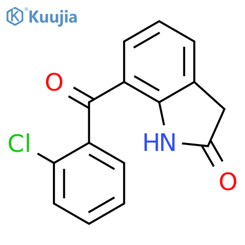 2H-INDOL-2-ONE, 7-(2-CHLOROBENZOYL)-1,3-DIHYDRO- structure