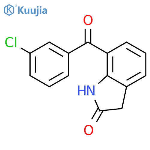 2H-Indol-2-one, 7-(3-chlorobenzoyl)-1,3-dihydro- structure