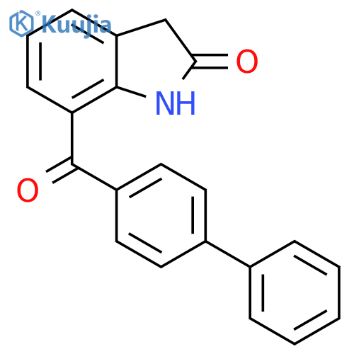 2H-INDOL-2-ONE, 7-([1,1'-BIPHENYL]-4-YLCARBONYL)-1,3-DIHYDRO- structure