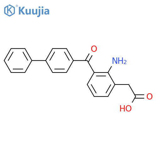 Benzeneacetic acid, 2-amino-3-([1,1'-biphenyl]-4-ylcarbonyl)- structure