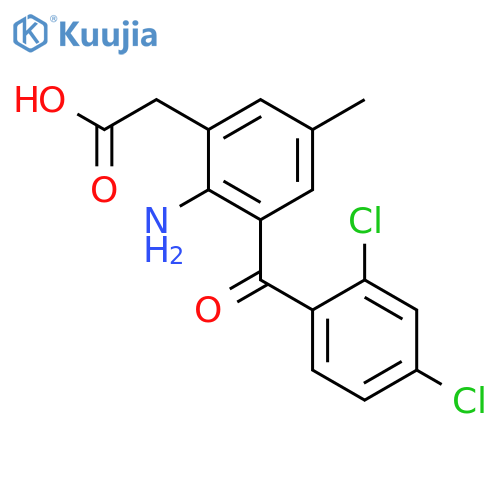 BENZENEACETIC ACID, 2-AMINO-3-(2,4-DICHLOROBENZOYL)-5-METHYL- structure