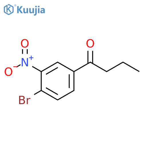 1-Butanone, 1-(4-bromo-3-nitrophenyl)- structure