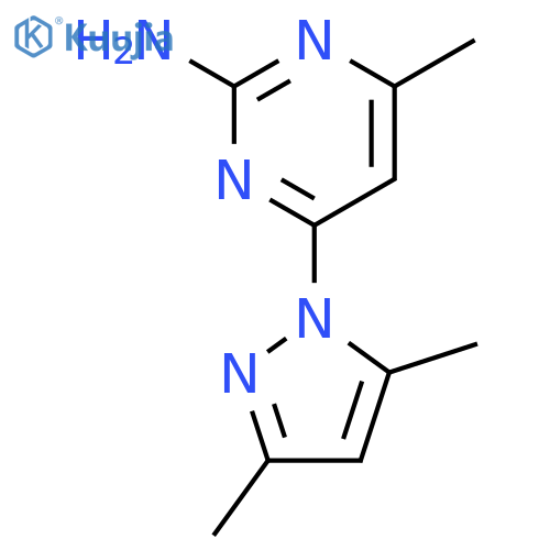 4-(3,5-Dimethyl-1H-pyrazol-1-yl)-6-methylpyrimidin-2-amine structure