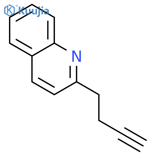 2-(but-3-yn-1-yl)quinoline structure