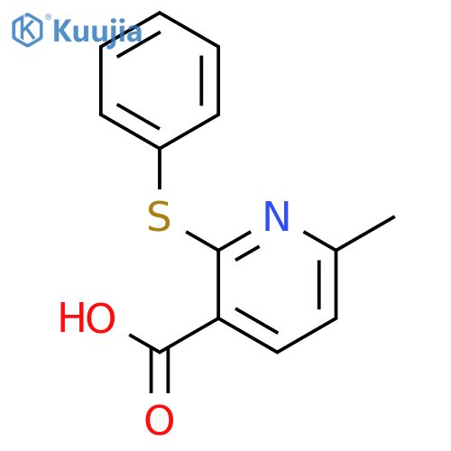 6-Methyl-2-(phenylsulfanyl)pyridine-3-carboxylic Acid structure