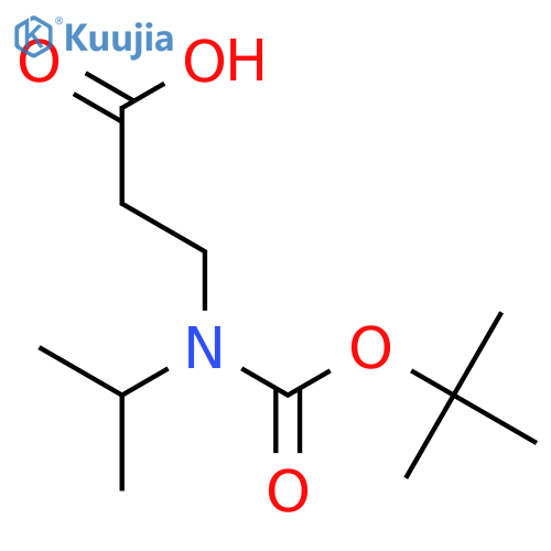 3-{(tert-Butoxy)carbonyl(propan-2-yl)amino}propanoic Acid structure