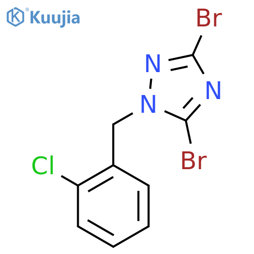 3,5-Dibromo-1-(2-chlorobenzyl)-1H-1,2,4-triazole structure