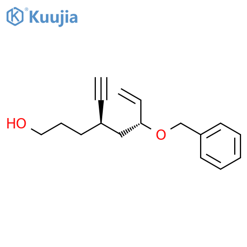 7-Octen-1-ol, 4-ethynyl-6-(phenylmethoxy)-, (4R,6R)-rel- structure