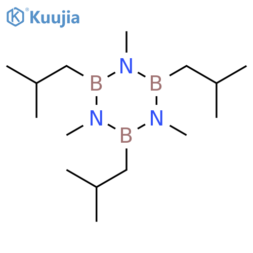 Borazine, 1,3,5-trimethyl-2,4,6-tris(2-methylpropyl)- structure