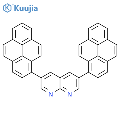 1,8-Naphthyridine, 3,6-di-1-pyrenyl- structure