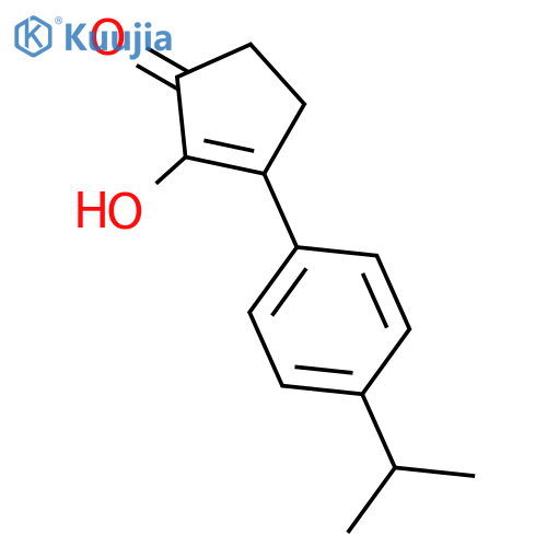 2-Cyclopenten-1-one, 2-hydroxy-3-[4-(1-methylethyl)phenyl]- structure
