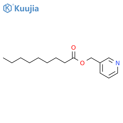 Nonanoic acid, 3-pyridinylmethyl ester structure