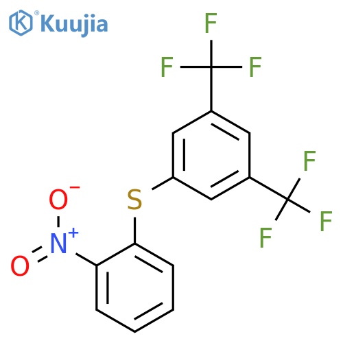 BENZENE, 1-[(2-NITROPHENYL)THIO]-3,5-BIS(TRIFLUOROMETHYL)- structure
