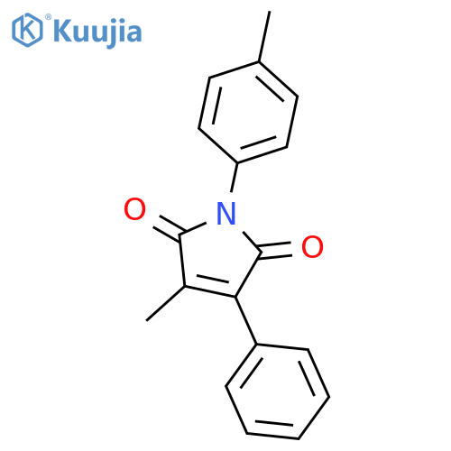 1H-PYRROLE-2,5-DIONE, 3-METHYL-1-(4-METHYLPHENYL)-4-PHENYL- structure