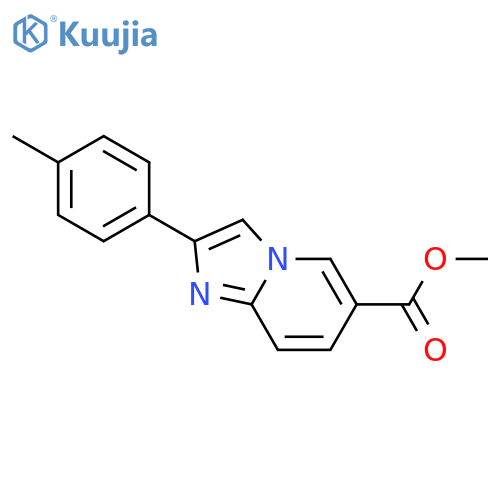 6-(Methoxycarbonyl)-2-(4-methylphenyl)imidazo1,2-apyridine structure