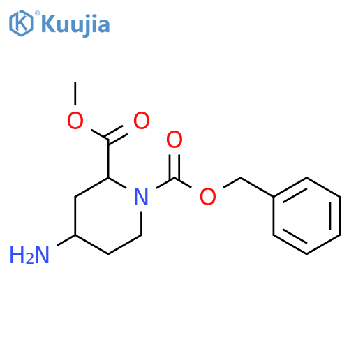 4-AMINO-PIPERIDINE-1,2-DICARBOXYLIC ACID 1-BENZYL ESTER 2-METHYL ESTER structure