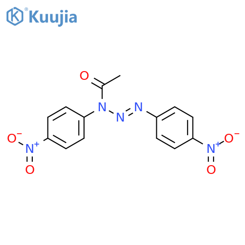 1-Triazene, 3-acetyl-1,3-bis(4-nitrophenyl)- structure