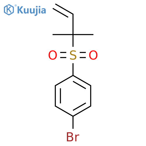 BENZENE, 1-BROMO-4-[(1,1-DIMETHYL-2-PROPENYL)SULFONYL]- structure
