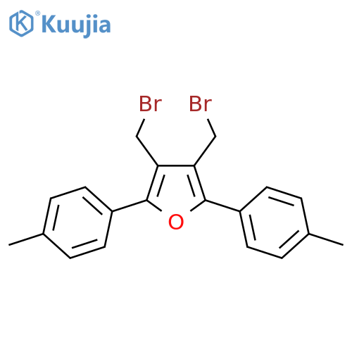 Furan, 3,4-bis(bromomethyl)-2,5-bis(4-methylphenyl)- structure