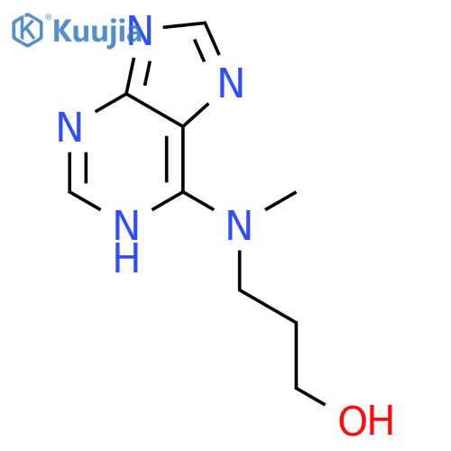 1-PROPANOL, 3-(METHYL-1H-PURIN-6-YLAMINO)- structure