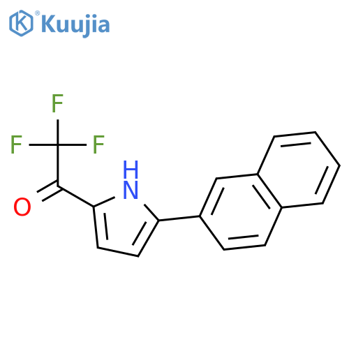 Ethanone, 2,2,2-trifluoro-1-[5-(2-naphthalenyl)-1H-pyrrol-2-yl]- structure