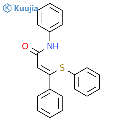 2-PROPENAMIDE, N,3-DIPHENYL-3-(PHENYLTHIO)-, (Z)- structure