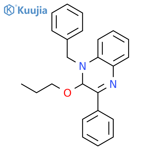 QUINOXALINE, 1,2-DIHYDRO-3-PHENYL-1-(PHENYLMETHYL)-2-PROPOXY- structure