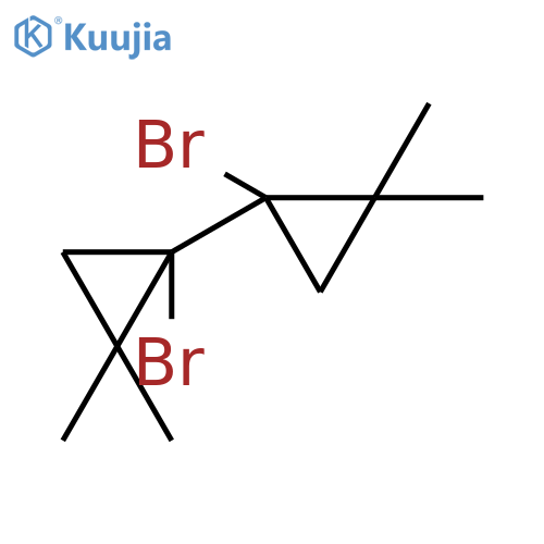 1,1'-Dibromo-2,2,2',2'-tetramethyl-1,1'-bi(cyclopropane) structure