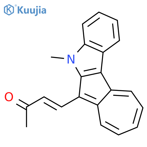 3-Buten-2-one, 4-(5-methyl-5H-azuleno[2,1-b]indol-6-yl)- structure